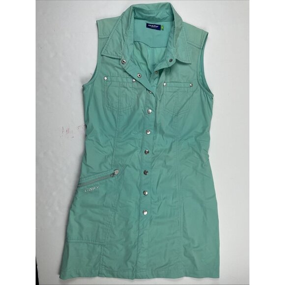 Daily Sports Golf Dress Women’s M Casual Active Sleeveless Nylon Stretch Mint - Picture 2 of 11